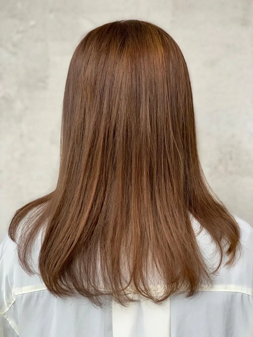 セミロング カラー カット トリートメント ヘッドスパ イケダ ハルカのヘアスタイル