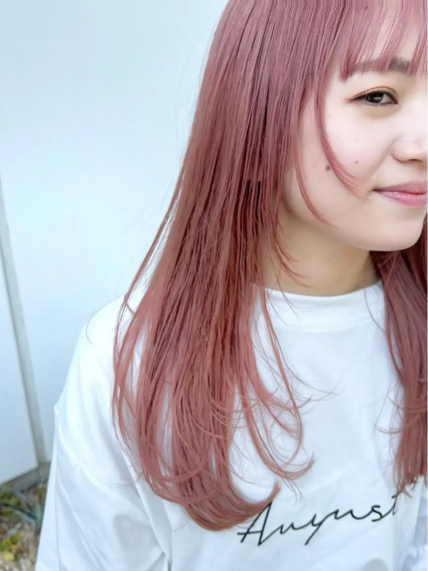 ロング カラー 谷町/Le'a /竹原しおなのヘアスタイル