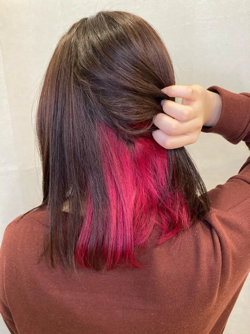 セミロング カラー ヘアカラー 宮原 佳苗のヘアスタイル