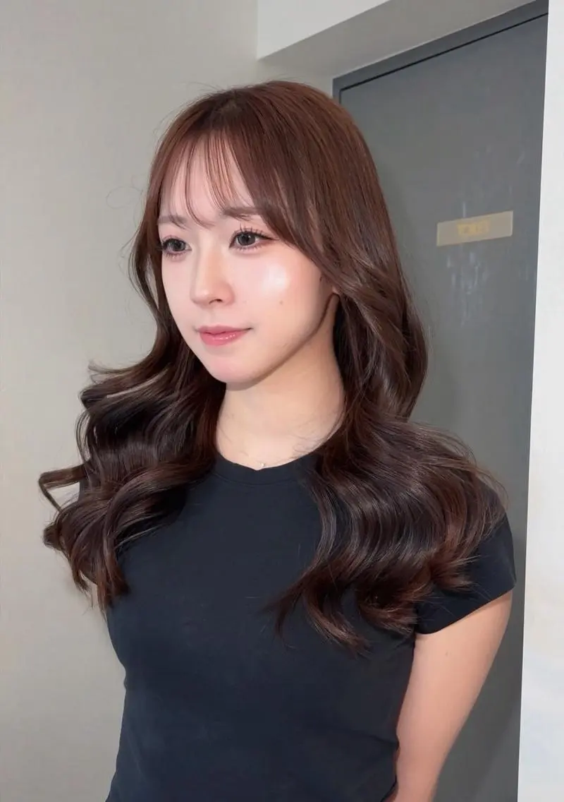セミロング セミロングレイヤー 顔周りカット レイヤーカット FOCUS JAPAN/京都烏丸のヘアスタイル