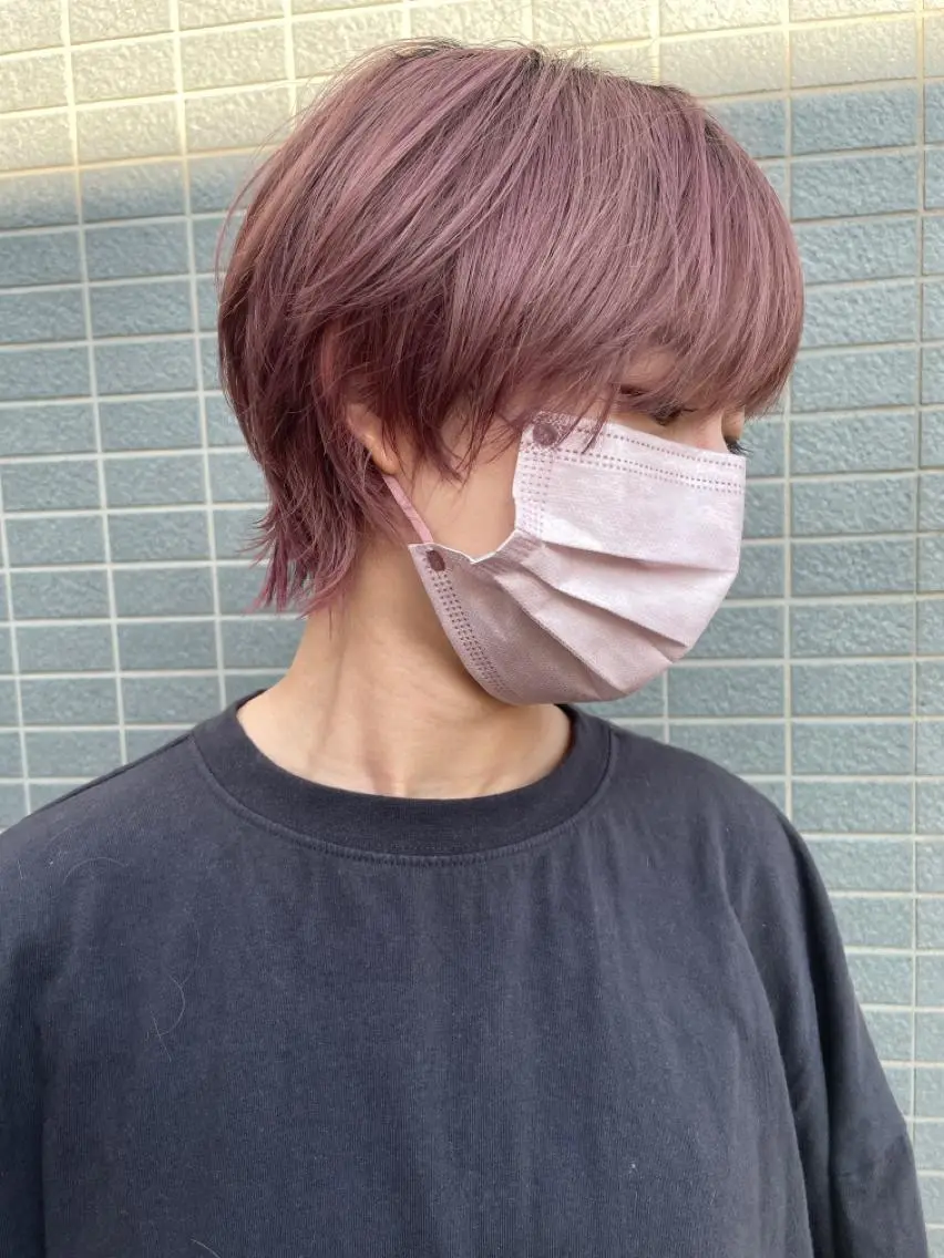 ショート カラー 似合わせ レイヤー須川のヘアスタイル