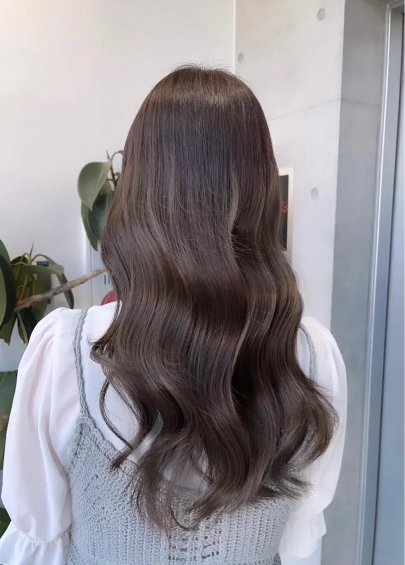 ミディアム カラー カット ヘアカラー トリートメント 🌫️大人韓国ヘア 🌫️naoyaのヘアスタイル
