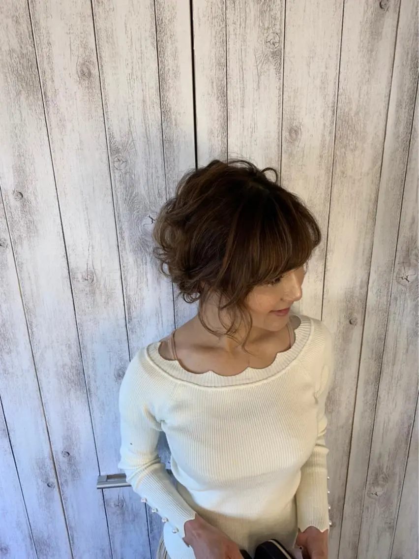 ショート カラー ヘアアレンジ hair make  Lucciのヘアスタイル