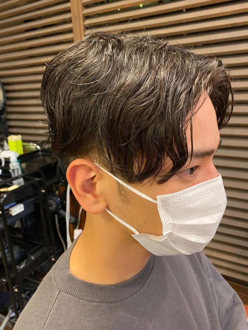 パーマ メンズ カット ヘアカラー パーマ ヘッドスパ liL  hair サトウリョウタのヘアスタイル