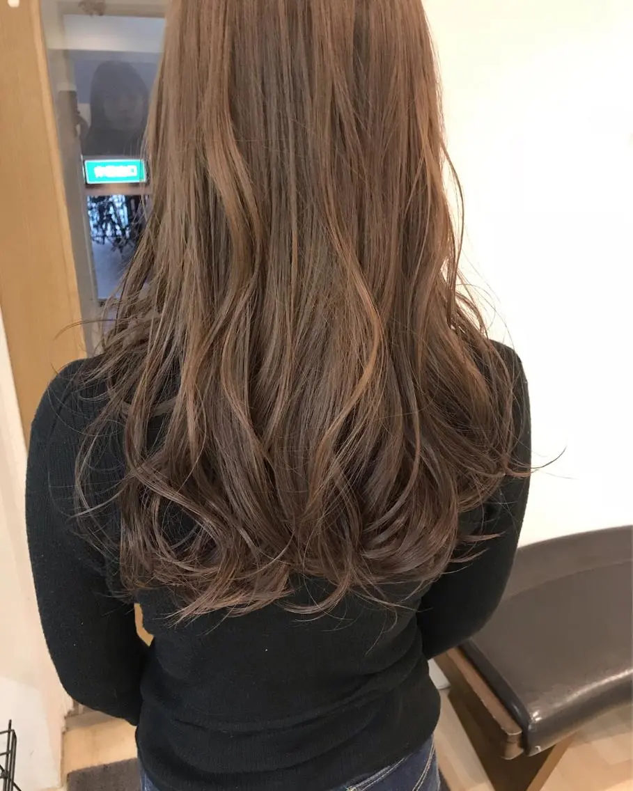 ロング カラー クニモトハルナ ボブ/柔らかカラーのヘアスタイル