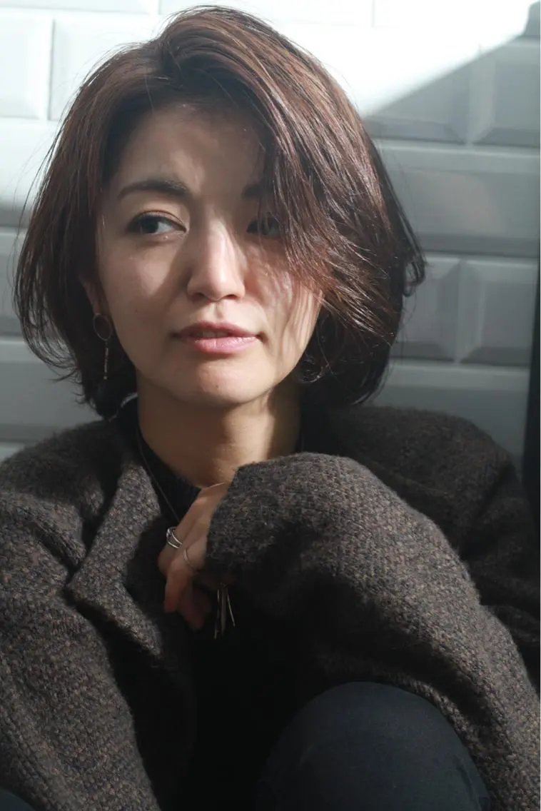 ショート ショートボブ ボブ ショートヘア カット ヘアカラー トリートメント 丸茂 聖名のヘアスタイル