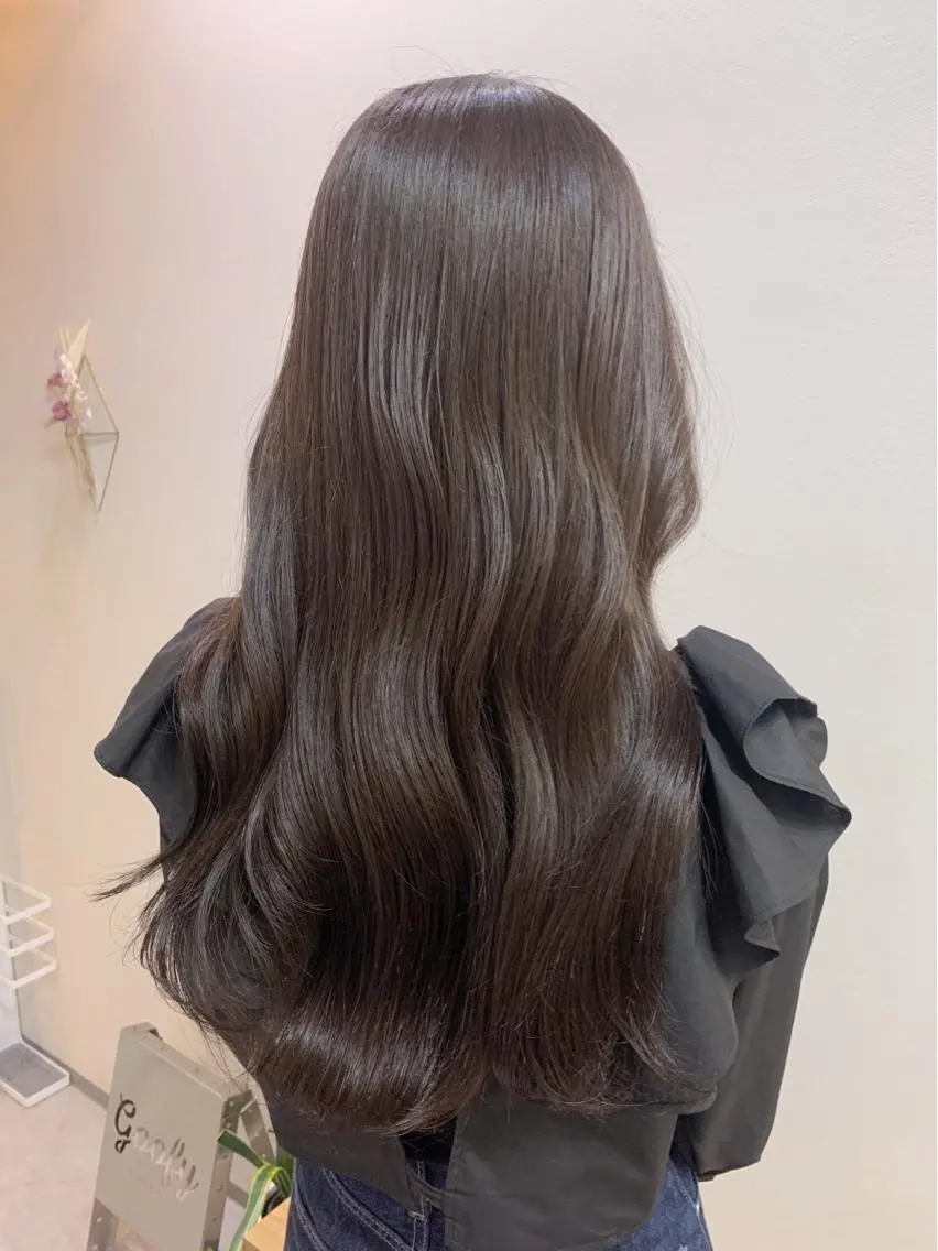 ロング 髪質改善 縮毛矯正 トリートメント カット ヘアカラー トリートメント 髪質改善/縮毛矯正 🎀小林 唯 🎀のヘアスタイル