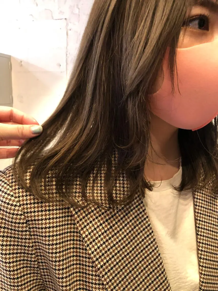 ミディアム カラー hazuki 🌝のヘアスタイル