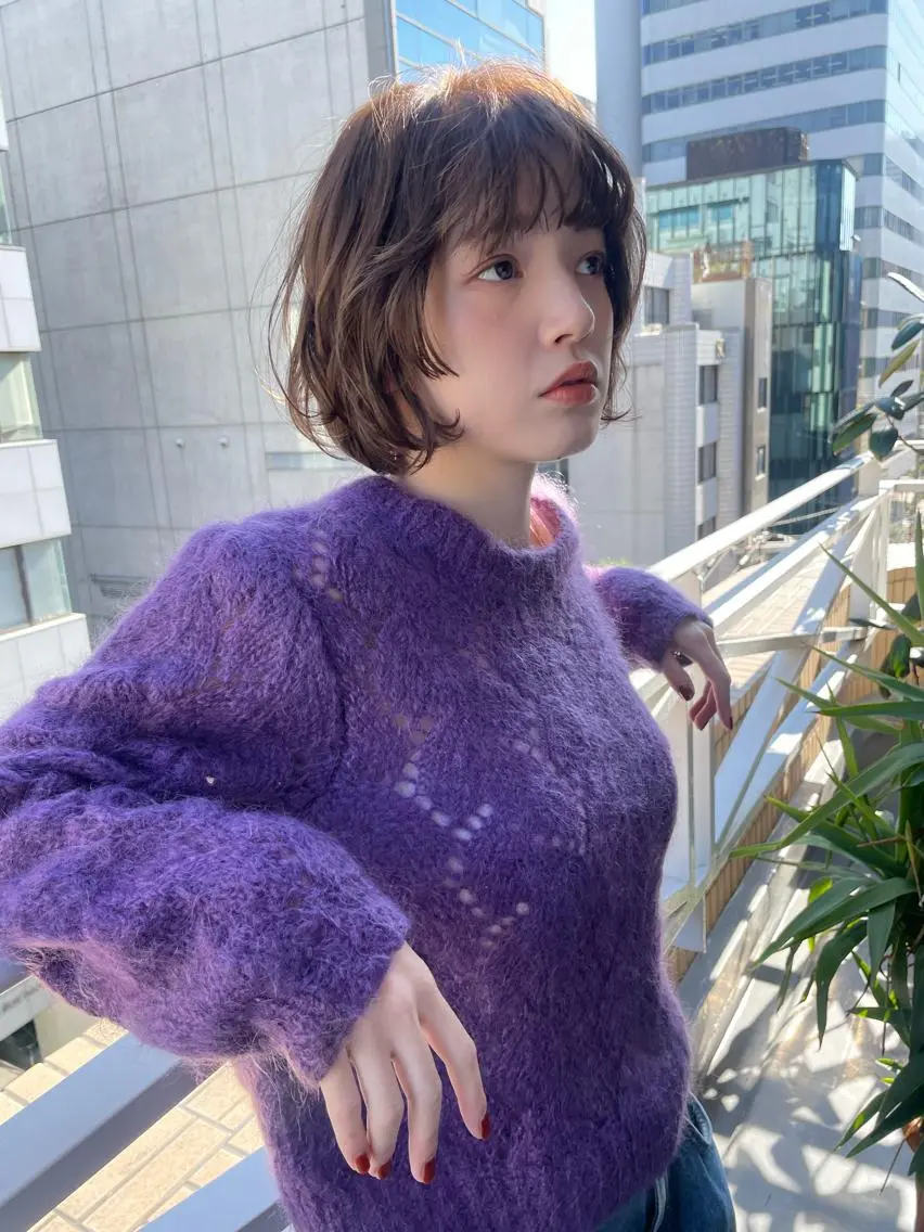 ショート カラー カット ヘアカラー トリートメント ショート/ボブ/ 心斎橋/宮脇美奈のヘアスタイル