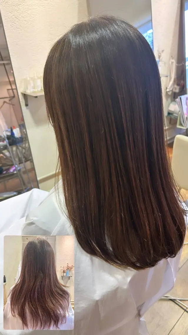 ロング 松川 紀代のヘアスタイル