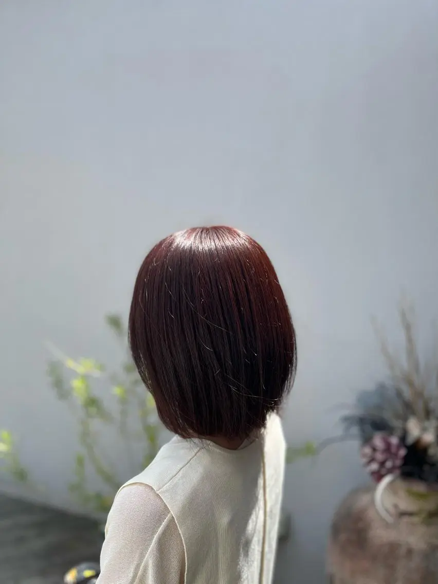 カラー ピンクカラー 村岡 優羽樂のヘアスタイル