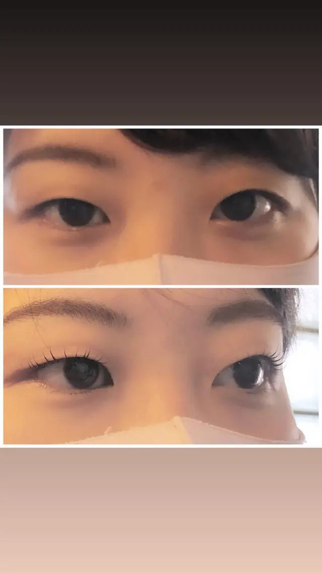 マツエク・マツパ 一重×まつ毛パーマ 9nine 河合のマツエク・マツパデザイン