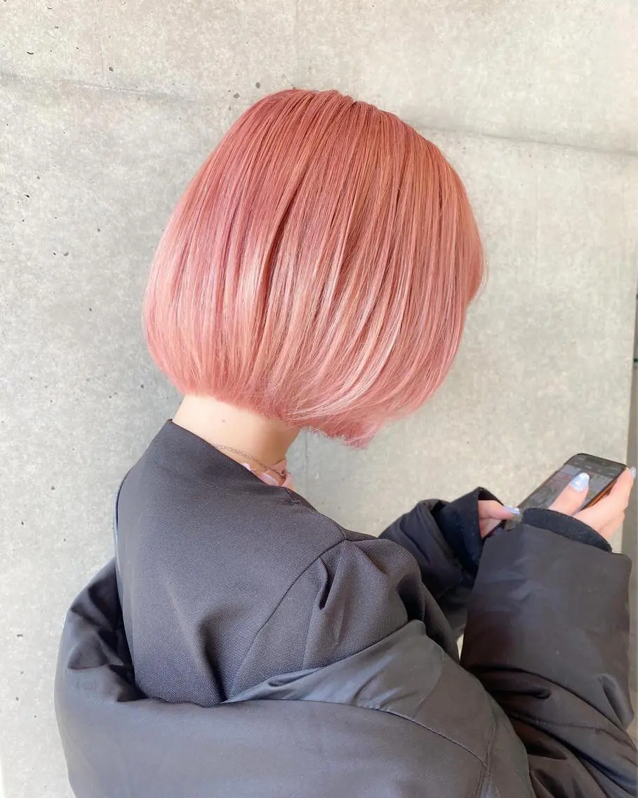 ショート カラー レイヤー暖色カラー 池袋Yamamotoのヘアスタイル