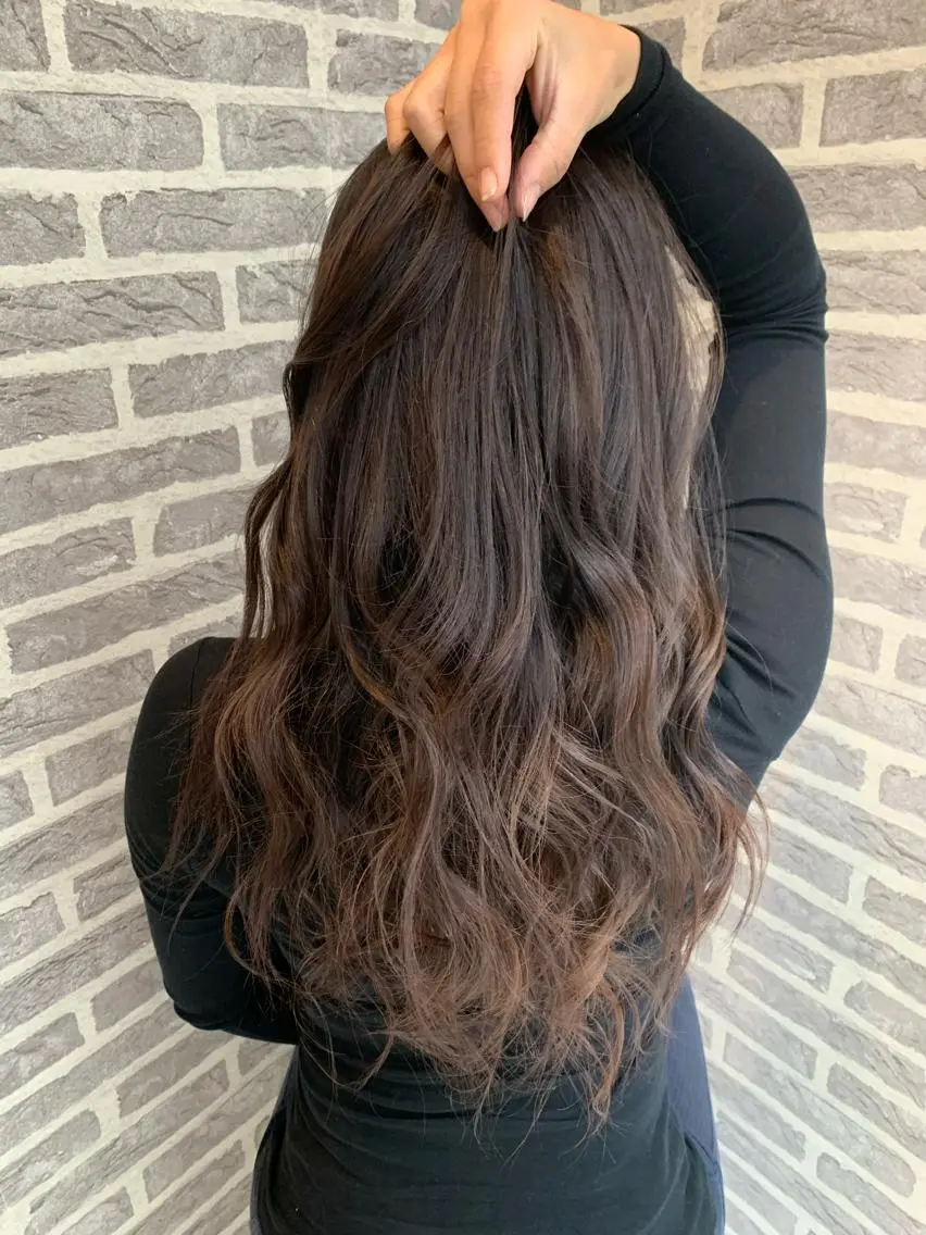 セミロング カラー アッシュ バイオレットカラー バイオレットアッシュ Earth岩槻店 YAGIのヘアスタイル