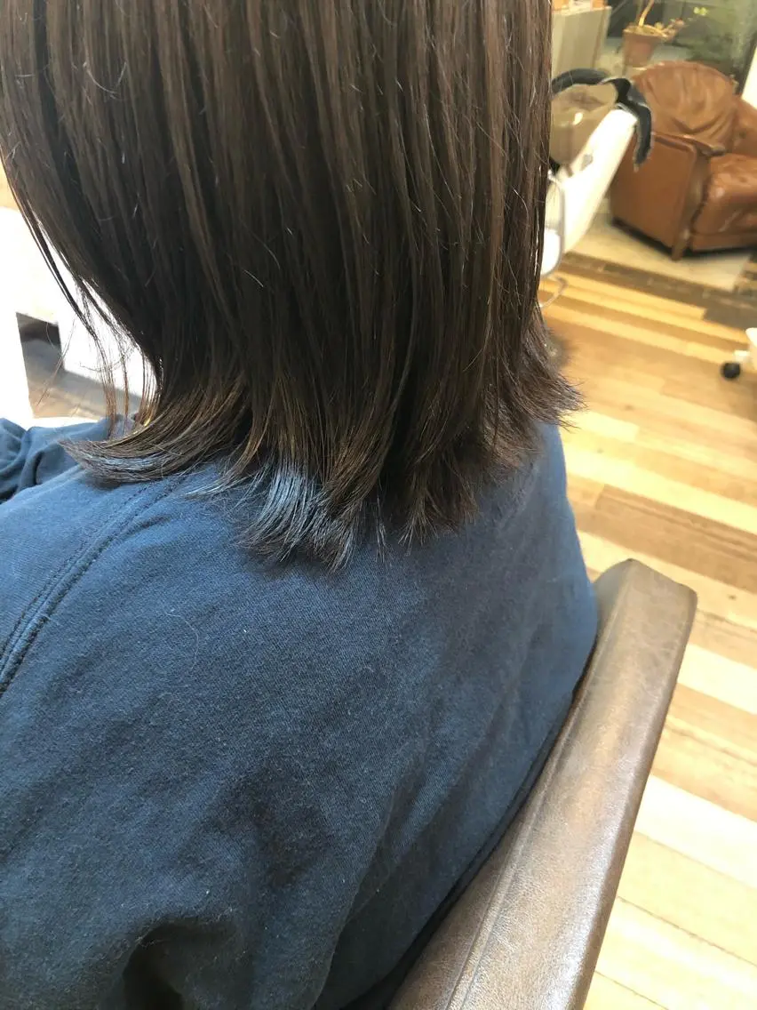 ミディアム カラー デザインカット🎨 ボブおざきのヘアスタイル