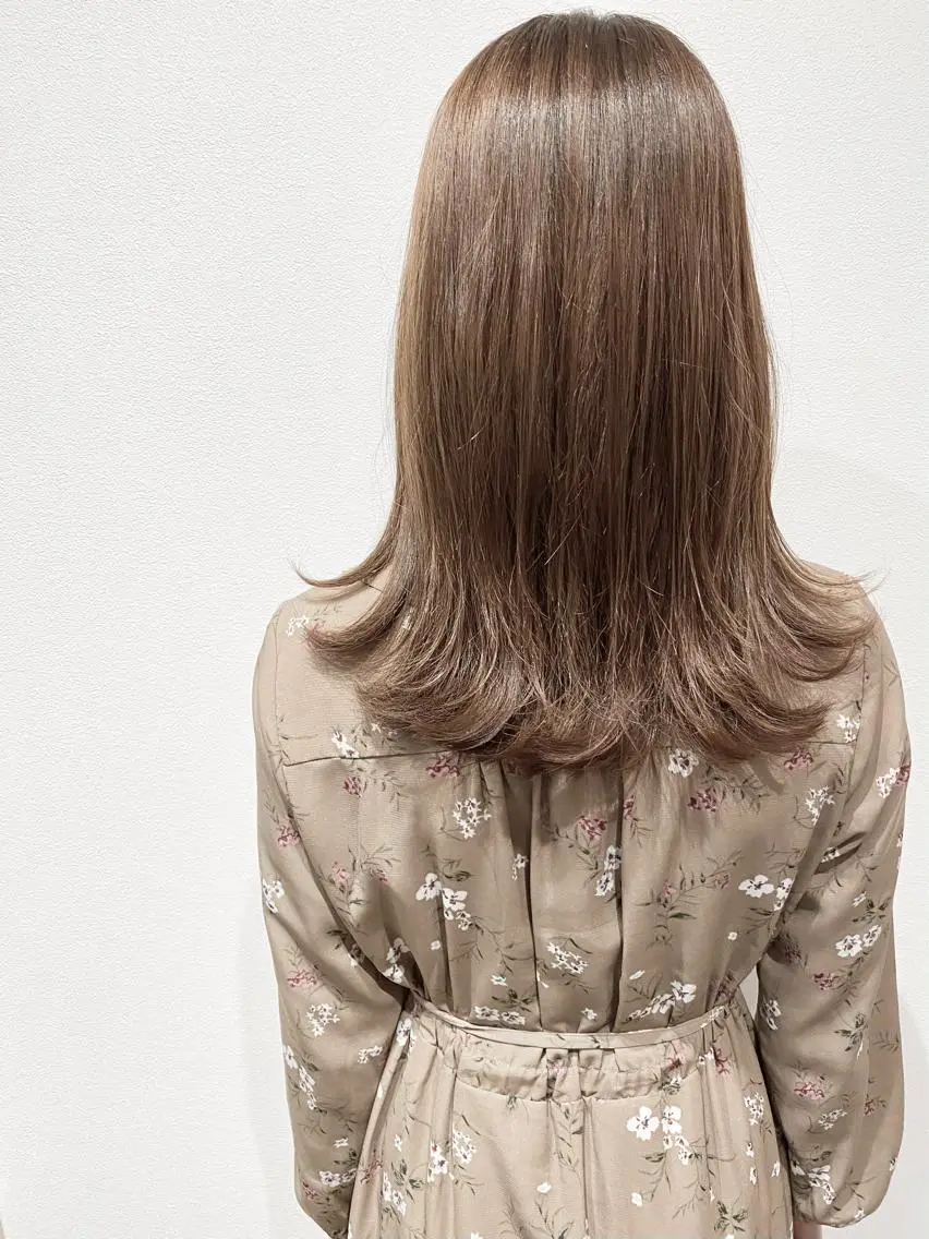 ロング カット ヘアカラー トリートメント MYRTLE TSUNODAのヘアスタイル
