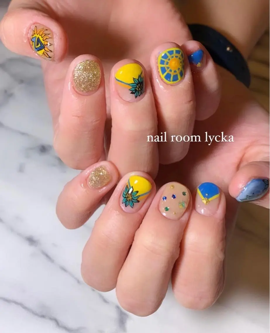 ネイル ネイルルームリッカ 𝐦𝐚𝐲𝐮のネイルデザイン