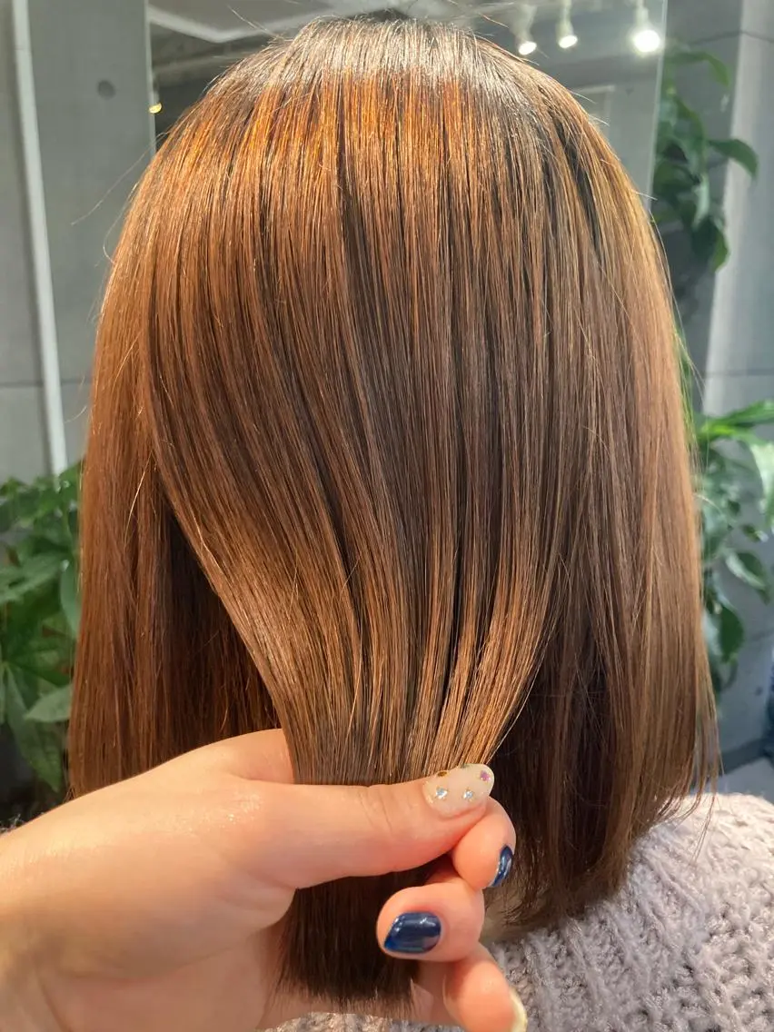 ミディアム 髪質改善☺︎縮毛矯正 ふじい まりんのヘアスタイル