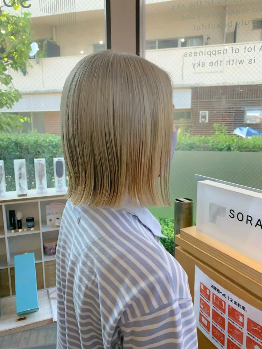 ショート ✨顔まわりカット ✨渋谷人気No.1✨のヘアスタイル