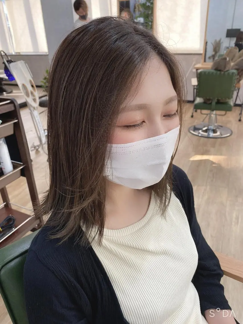 ミディアム pif designのヘアスタイル