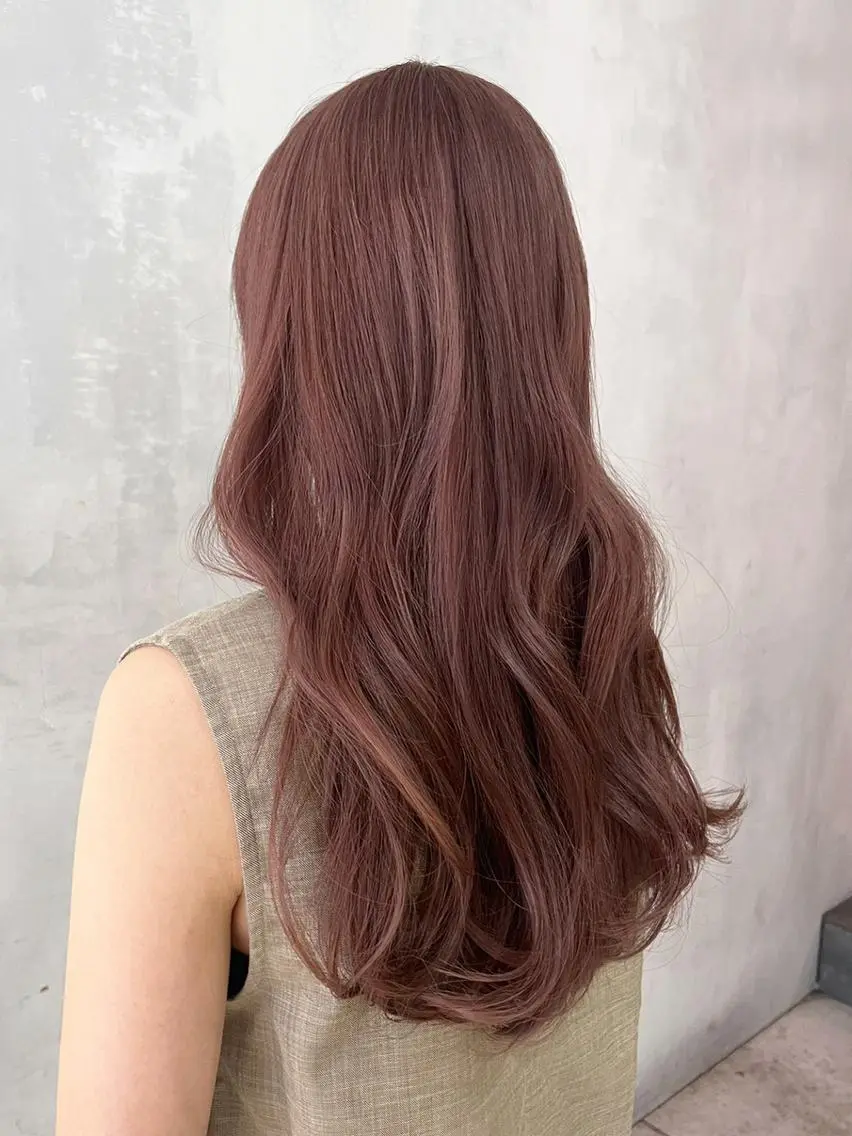 セミロング カラー ラベンダーカラー ラベンダーピンク ピンクカラー カット ヘアカラー トリートメント ITbyALBUM 中野店のヘアスタイル