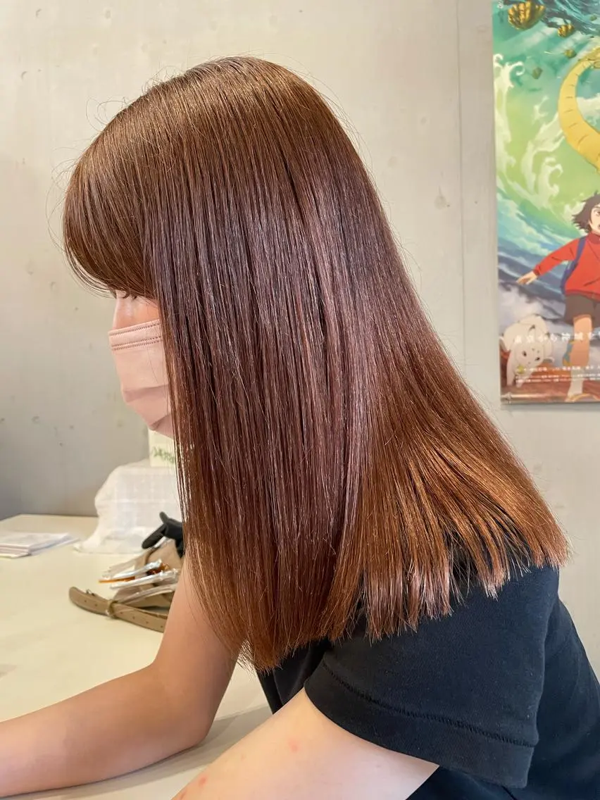 セミロング 髪質改善 トリートメント ラーム 乃木店のヘアスタイル