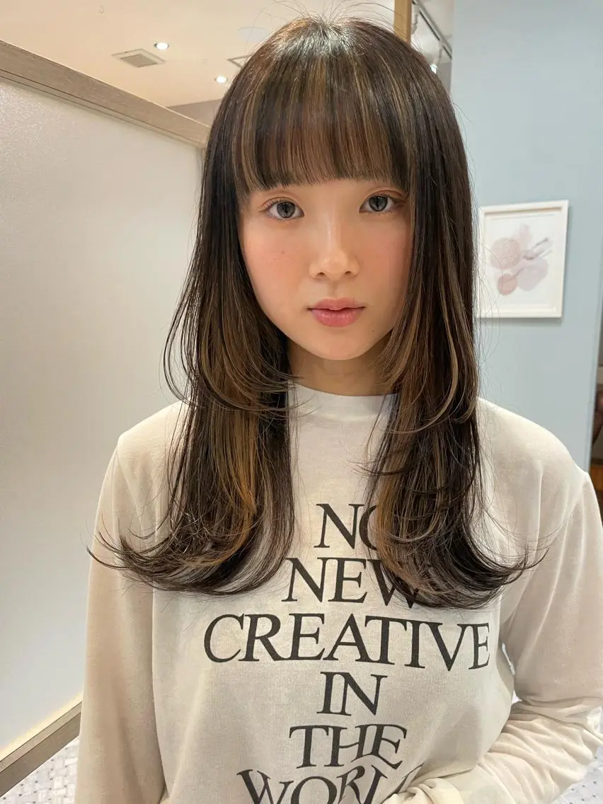 ロング カラー ヘアアレンジ NANA/trend style🕊🍑のヘアスタイル