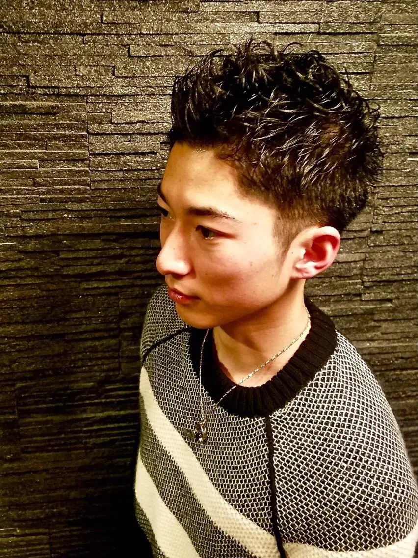 ショート パーマ メンズ 山田 香菜のヘアスタイル