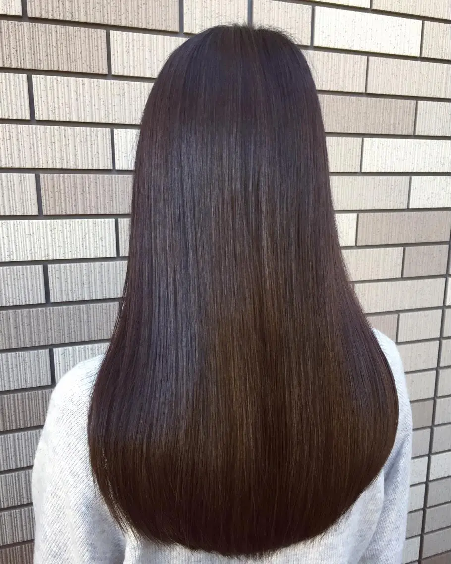 ロング 縮毛矯正 平野 沙織のヘアスタイル