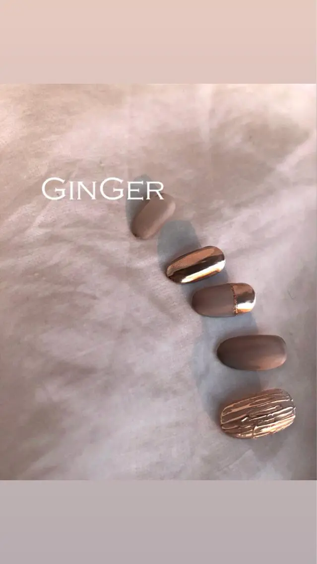 ネイル フットネイル ginger nail&spaのネイルデザイン