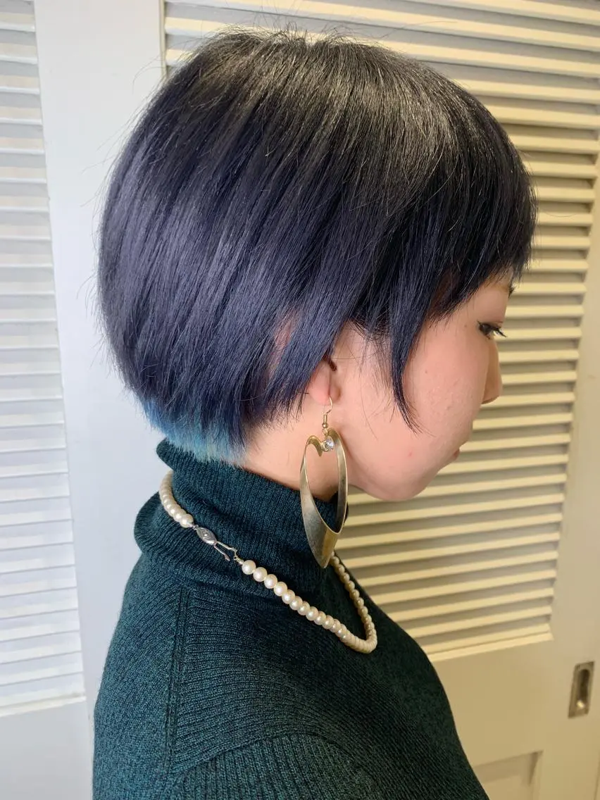 ショート ヘアカラー トリートメント 渋谷ハイトーン/ デザインカラー阿部のヘアスタイル