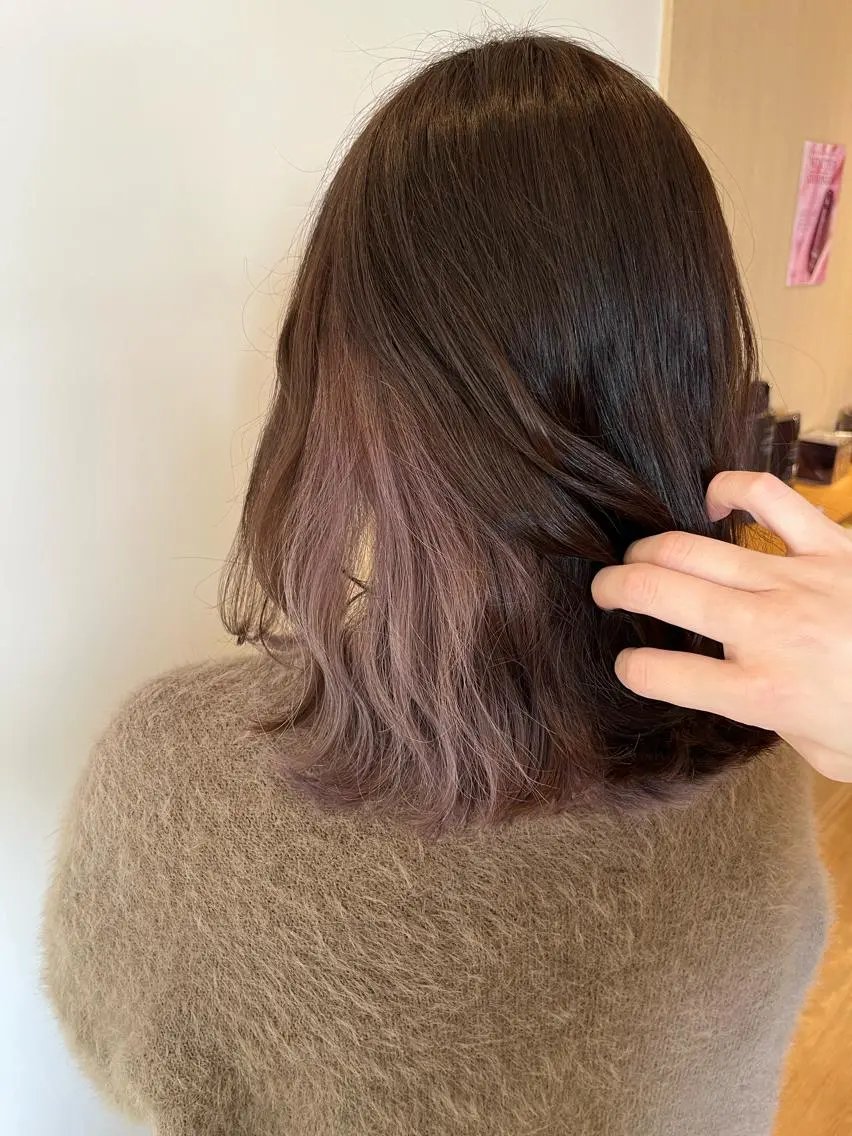 セミロング カラー ヘアカラー 三上 由貴のヘアスタイル