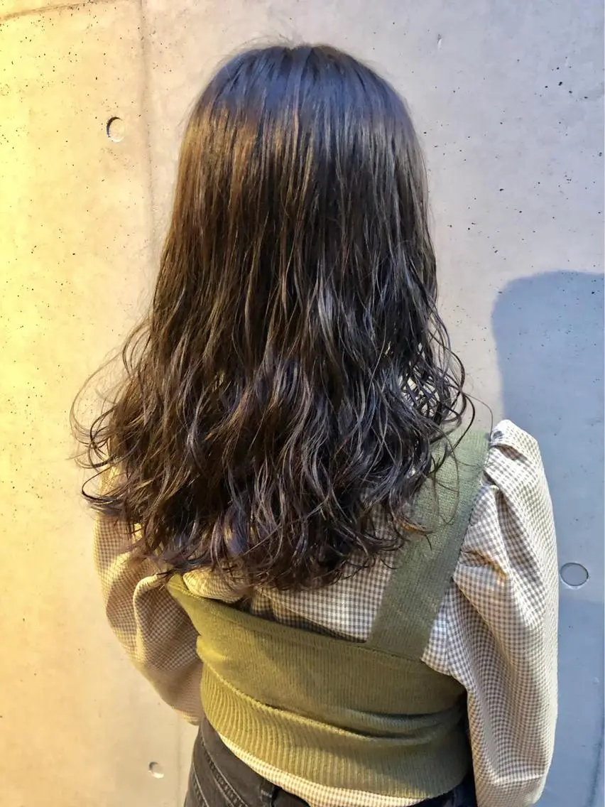 ロング パーマ ボブパーマコテ巻き風 パーマNo1深江秀平のヘアスタイル