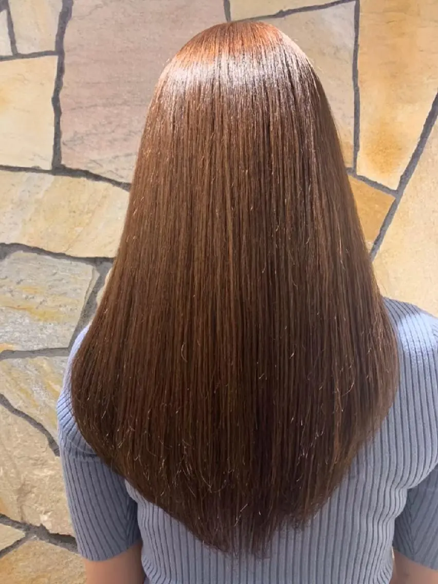 カット 縮毛矯正 トリートメント 💎✨艶髪美髪✨💎 Alushe心斎橋店のヘアスタイル