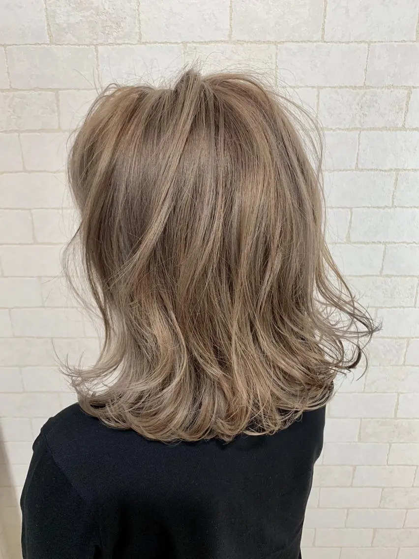ミディアム カラー 神野 雅樹のヘアスタイル