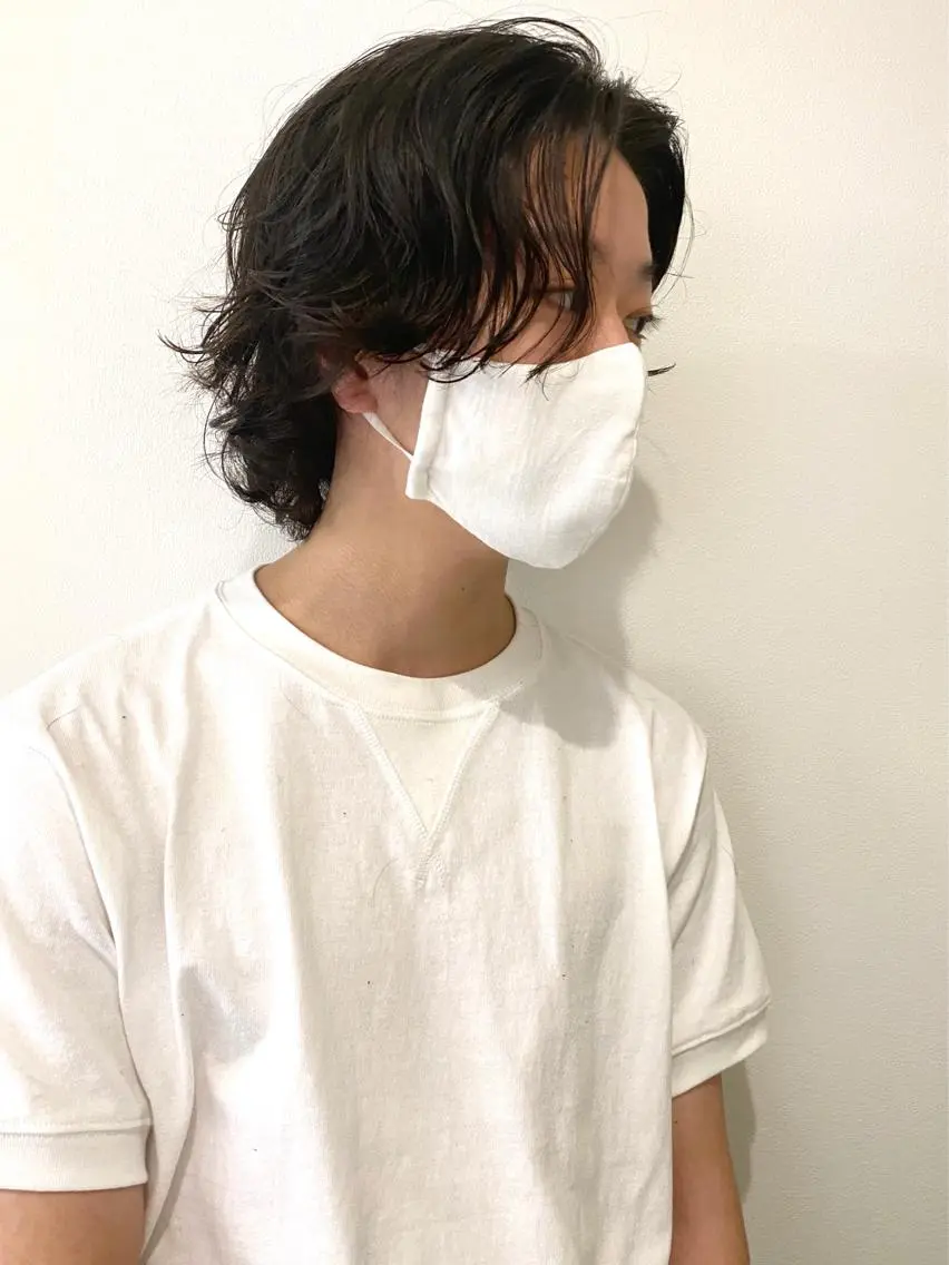 ショート パーマ メンズ カット パーマ 永野 正芳のヘアスタイル