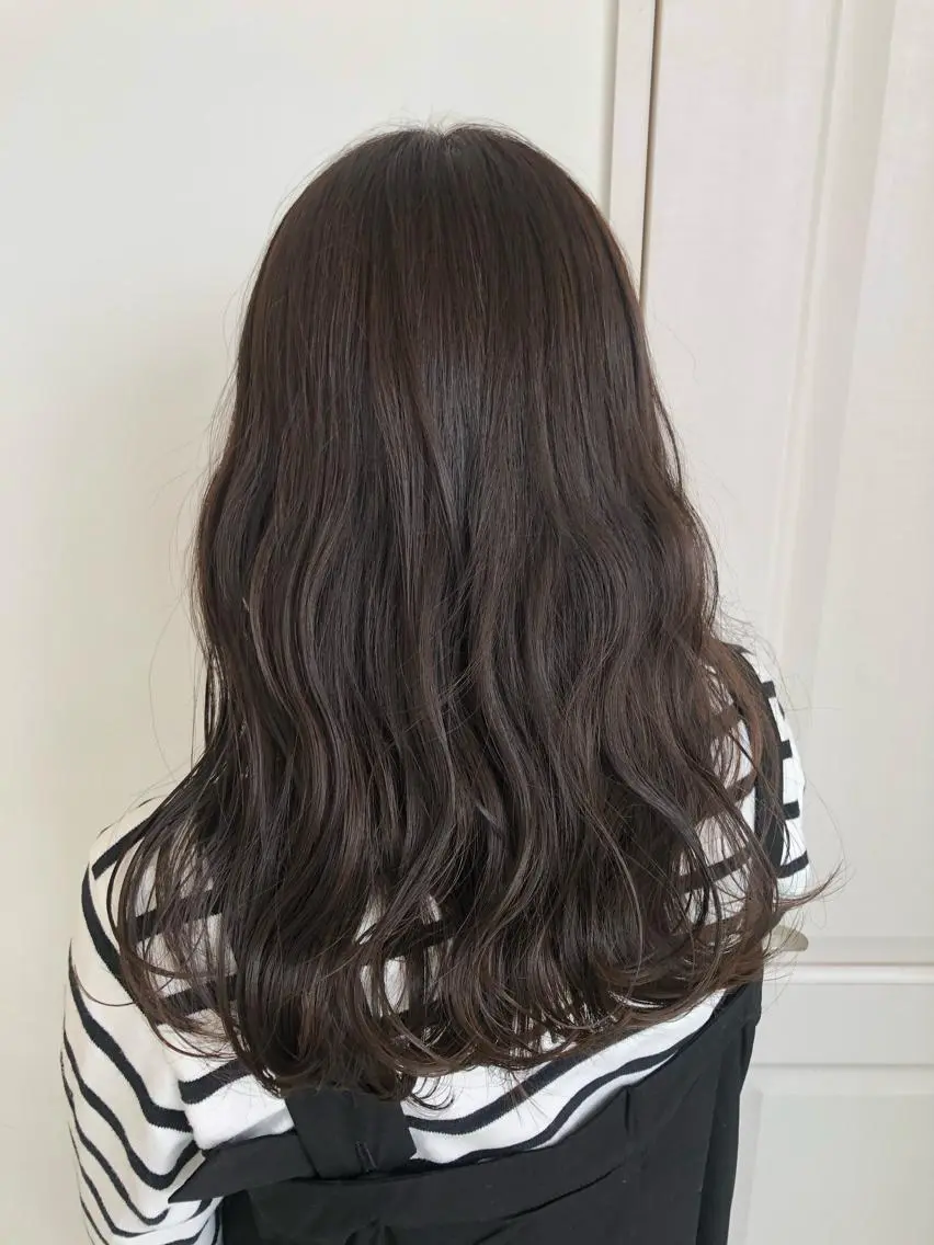 ロング カラー ベージュカラー ブリーチ ブリーチなしカラー カット ヘアカラー トリートメント ヘアセット ヤマモト マイのヘアスタイル
