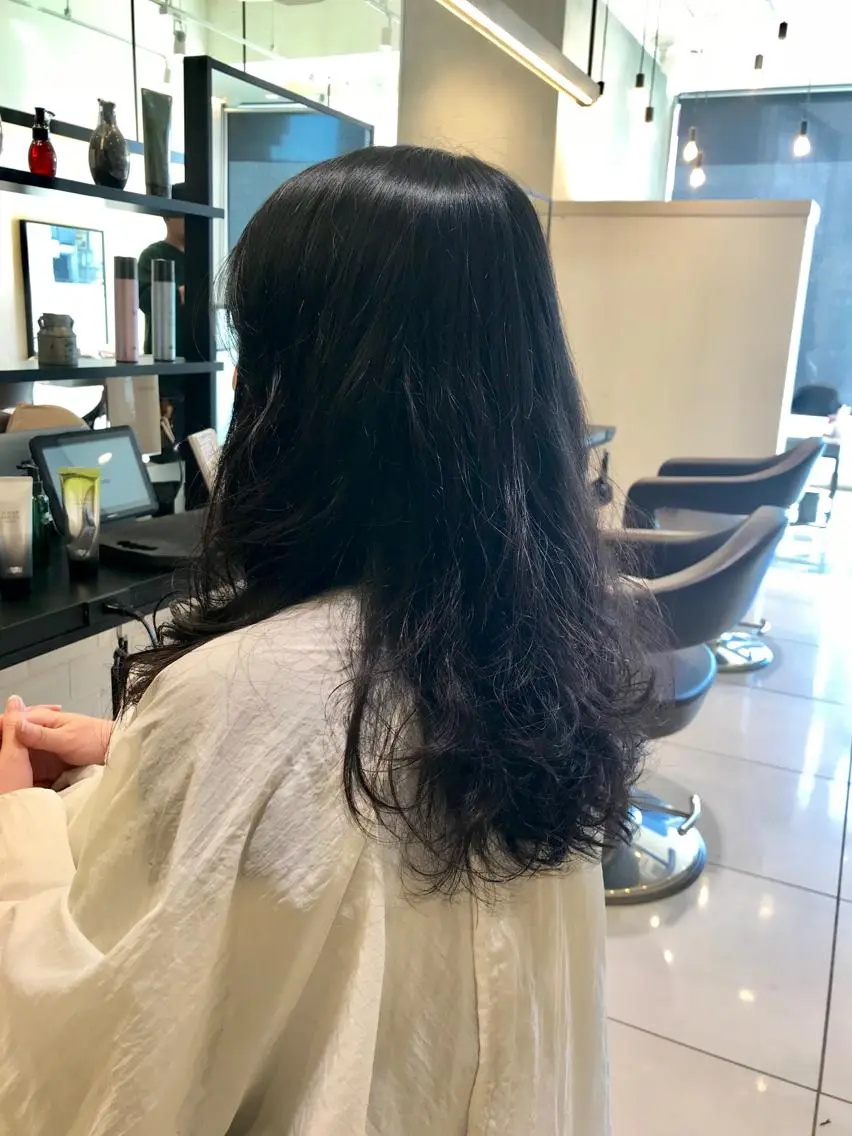 セミロング パーマ セミロングパーマ Renatus店長 金子裕美のヘアスタイル