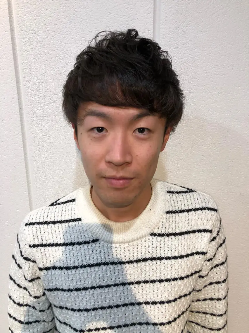 ショート パーマ メンズ マッシュ メンズパーマ ショートヘア カット パーマ トリートメント Lolonois池田 代表 鍜治本颯太のヘアスタイル