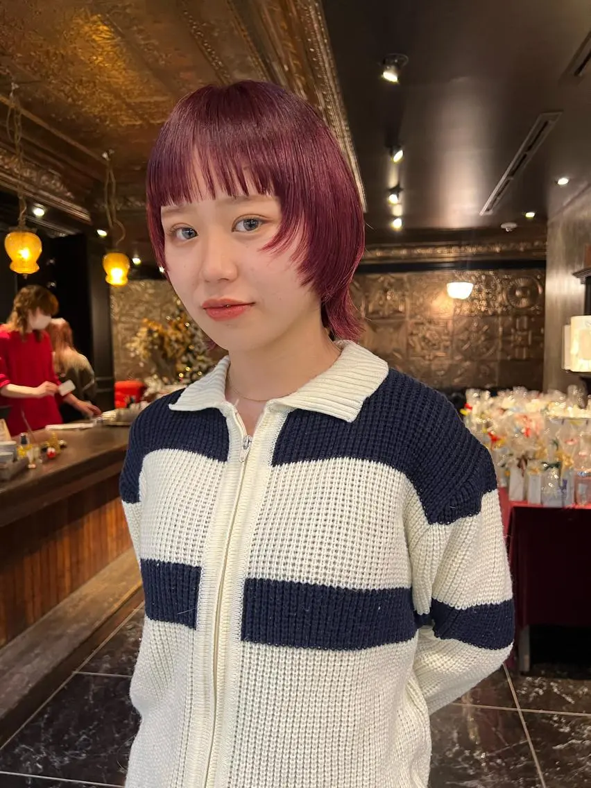 ショート カラー カット ヘアカラー 圧倒的デザイン力 店長🎨RENAのヘアスタイル