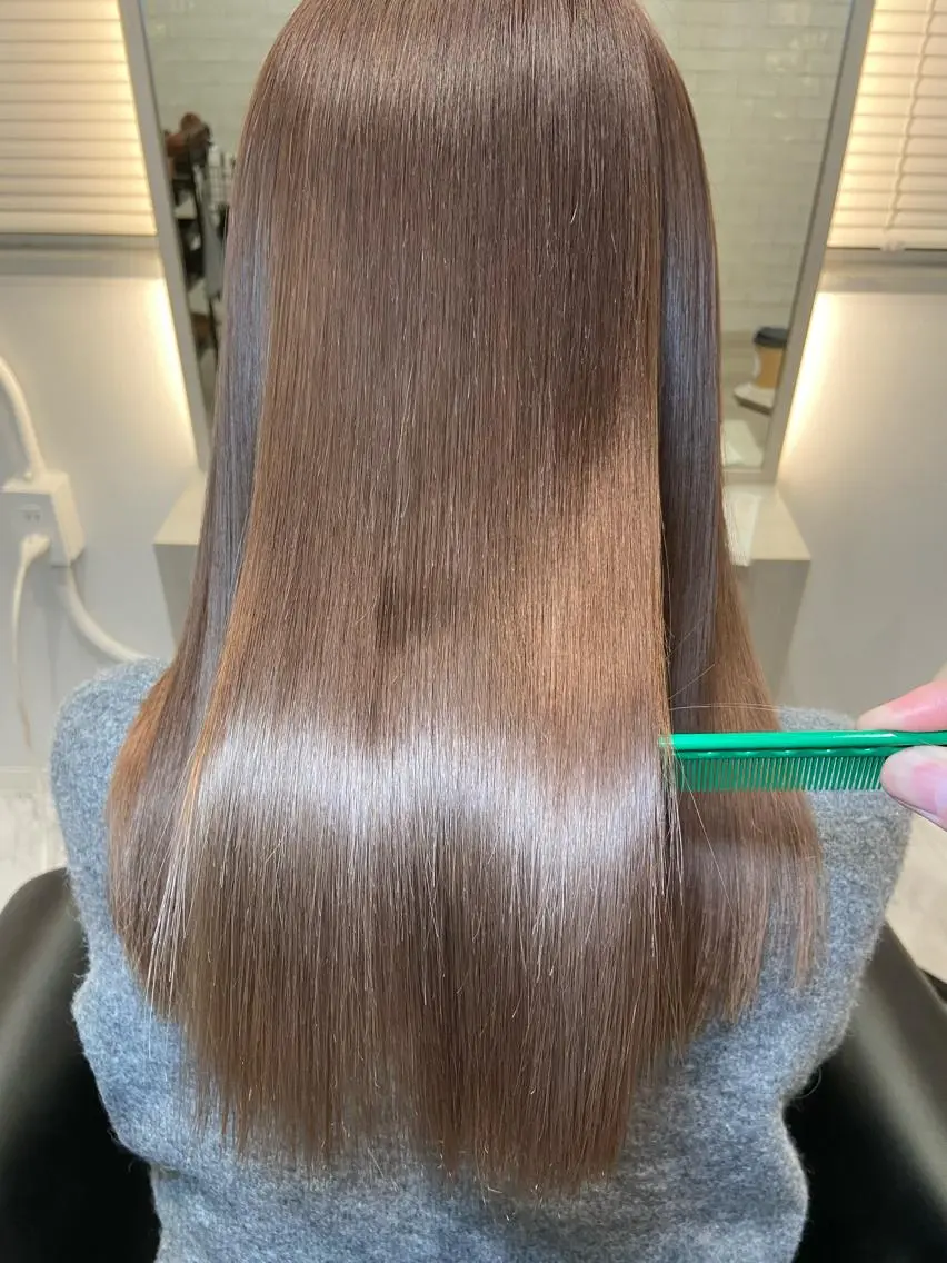 ロング カラー 髪質改善 カット ヘアカラー トリートメント ツバサ 髪質改善のヘアスタイル