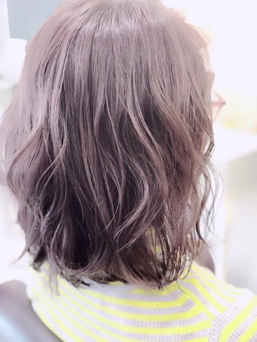 ミディアム カラー ラベンダーカラー 髪質改善/ 艶髪カラー/益田直幸のヘアスタイル
