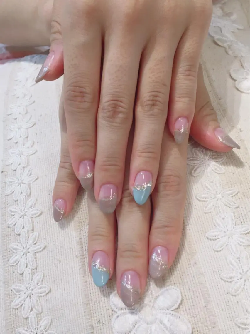 ネイル ビジューバイアクイユ ネイルズ 東中野店のネイルデザイン