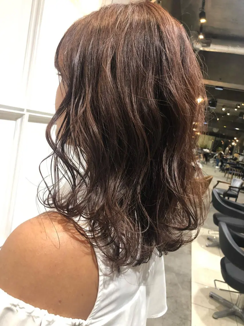 ミディアム 半個室サロン／韓国 ヘア‎Amiのヘアスタイル