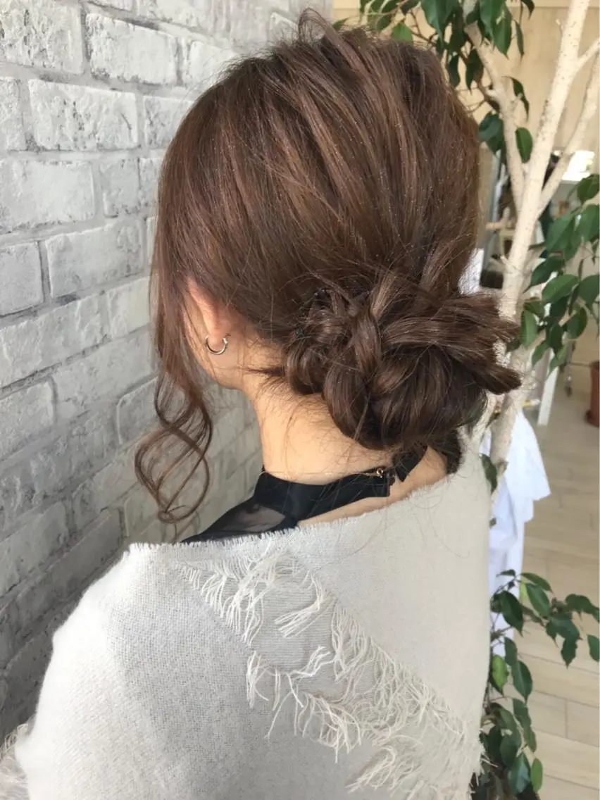 ヘアアレンジ Oopsレイヤー 加藤澄都のヘアスタイル