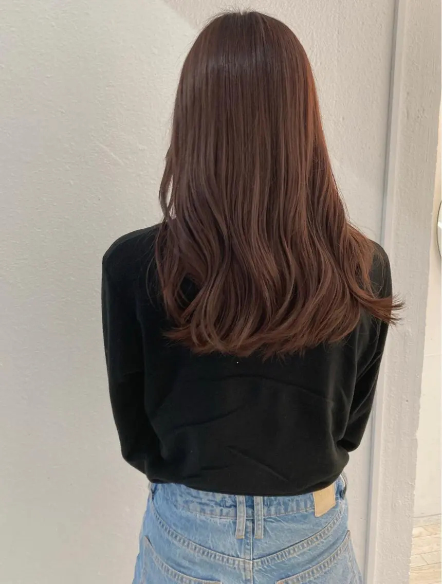 ロング カラー グレージュ ハイライトカラー パープルカラー パープルグレージュ ハイライト ヘアカラー お洒落ベージュ🤎 代官山shibukiのヘアスタイル