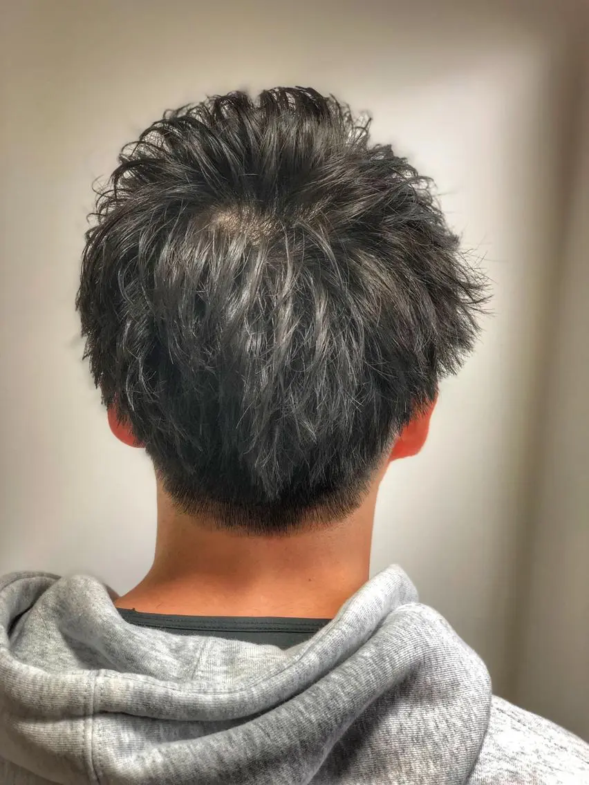 ショート カラー パーマ メンズ 美髪矯正 Rioのヘアスタイル