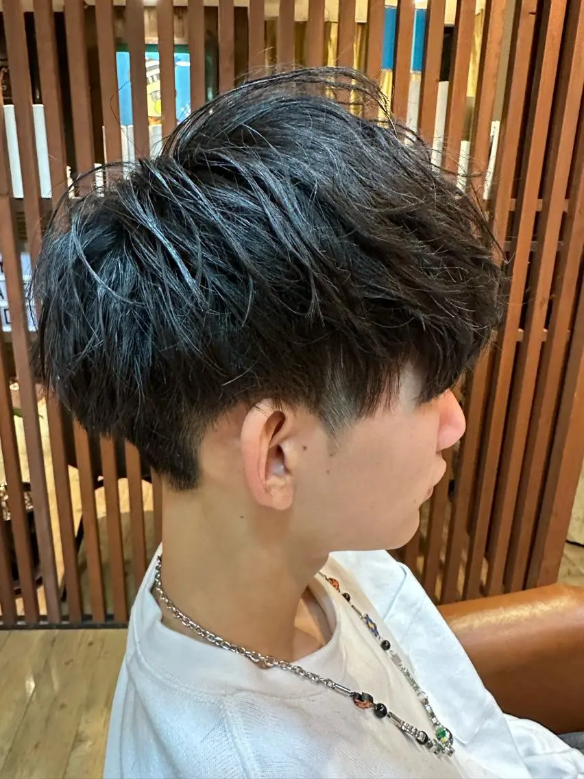 メンズ カット 中尾 陸のヘアスタイル