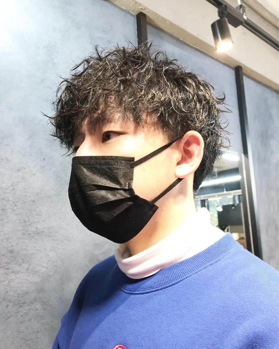 パーマ ヘアアレンジ メンズ カット パーマ トリートメント ヘアセット メンズ特化✂️栗原 侑也のヘアスタイル