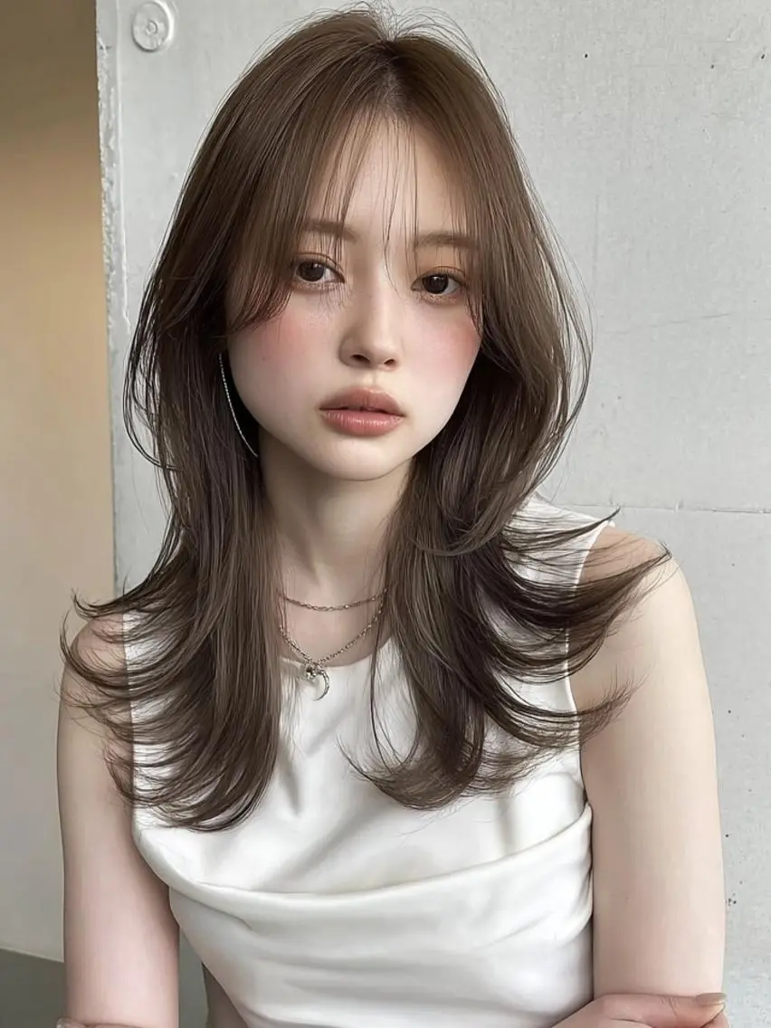 ミディアム 髪質改善 縮毛矯正 カット 美髪メニュー特化✨️ ひなののヘアスタイル